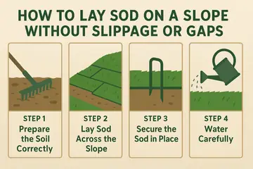 How to Lay Sod on a Slope Without Slippage or Gaps