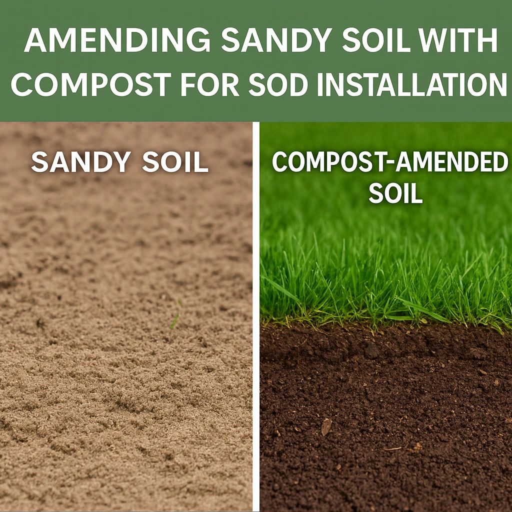 Amending Sandy Soil with Compost for Sod Installation CT, NY, MA