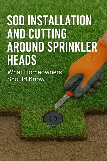 Sod Installation and Cutting Around Sprinkler Heads