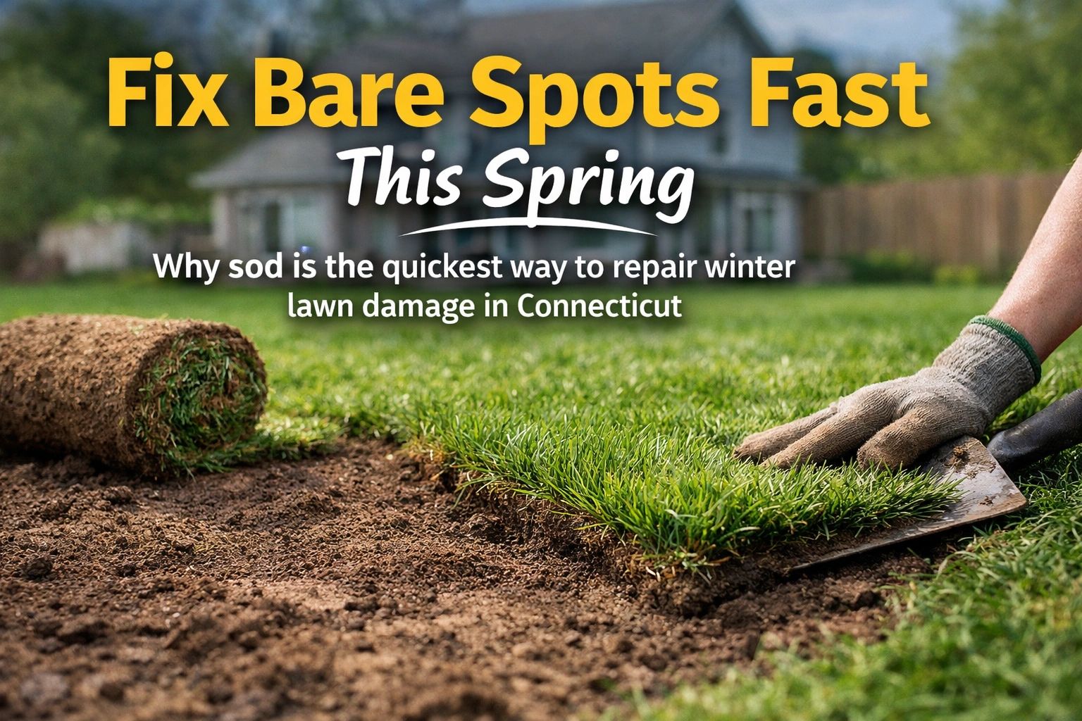 How to Fix Bare Spots and Winter Lawn Damage with Sod This Spring