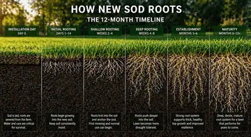 How New Sod Roots: The Complete 12-Month Timeline
