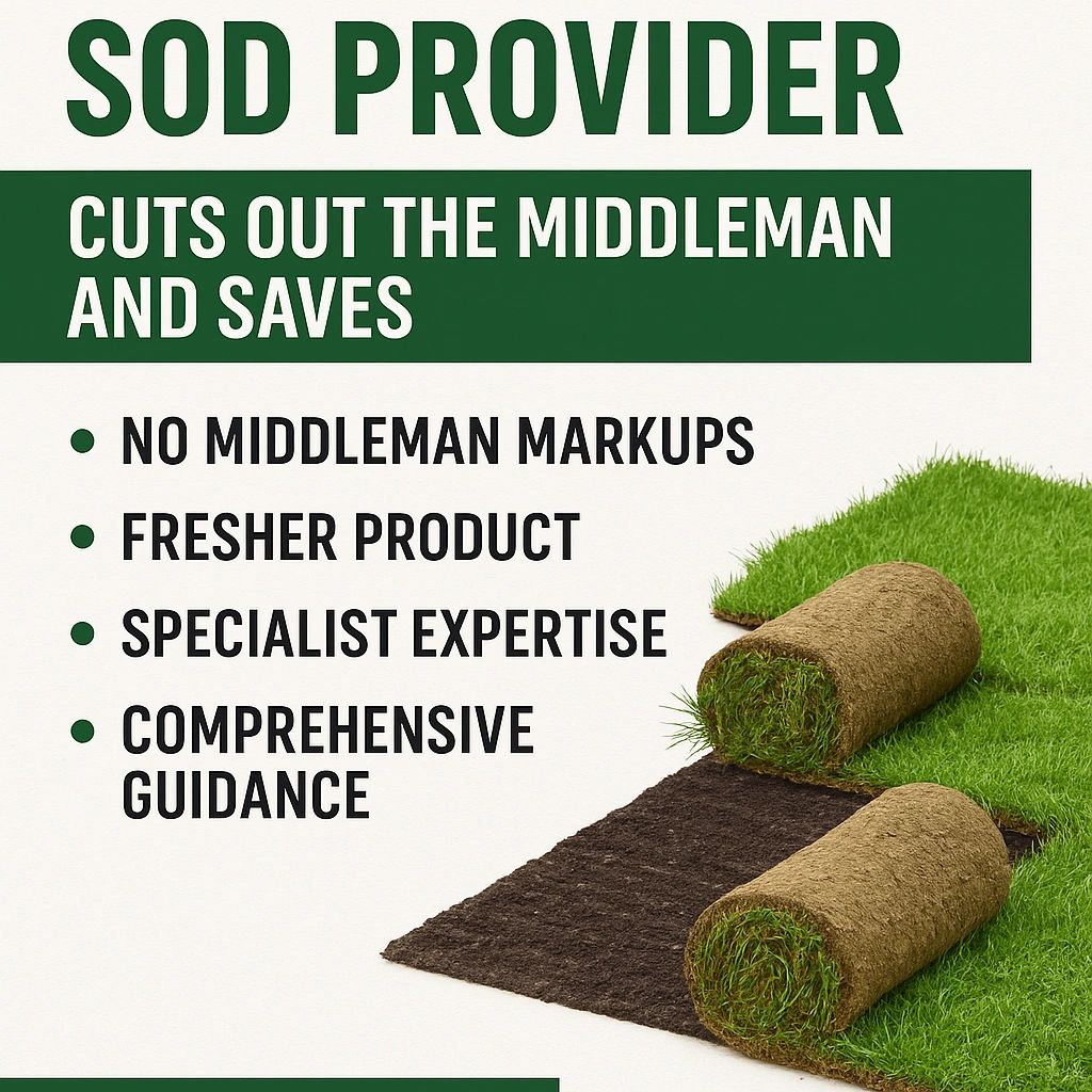 CT Sod crew installing sod directly for a homeowner, skipping landscaper markup