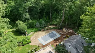 Sod Prep and Installation Around a New Pool in New Canaan, CT