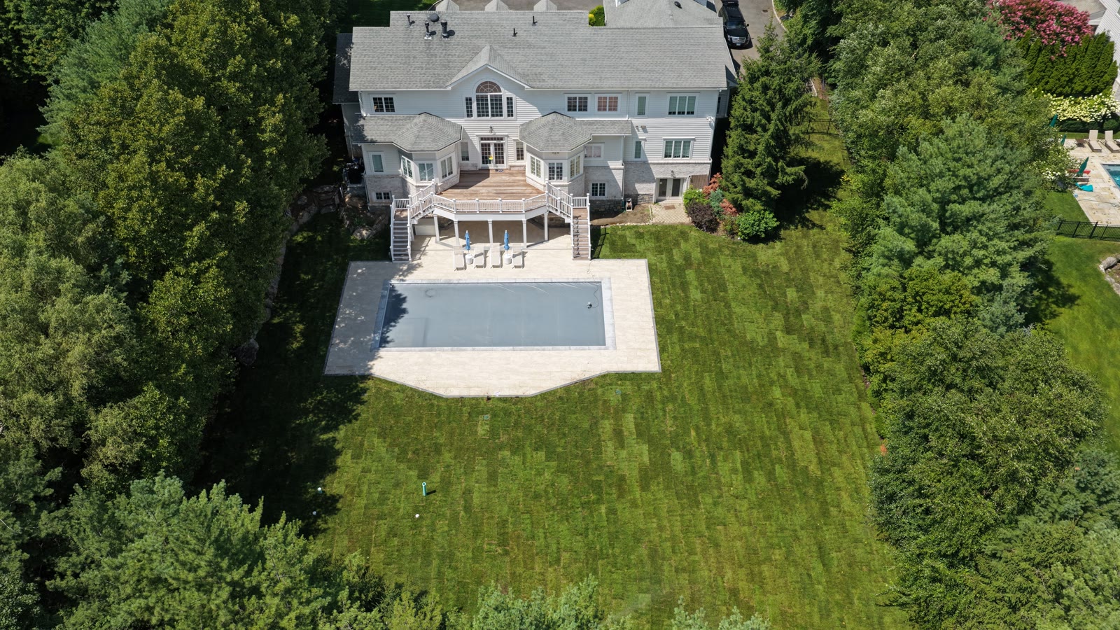 Sod Installation in Purchase, NY: 12,000 Sq Ft Estate Lawn