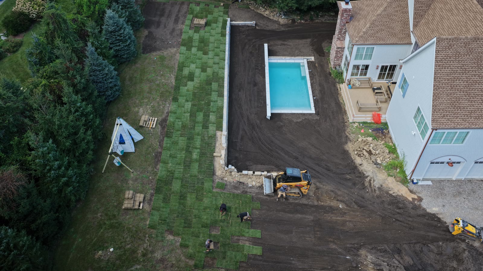 8,000 Sq Ft Westport Sod Installation — Saving Fresh-Cut Sod