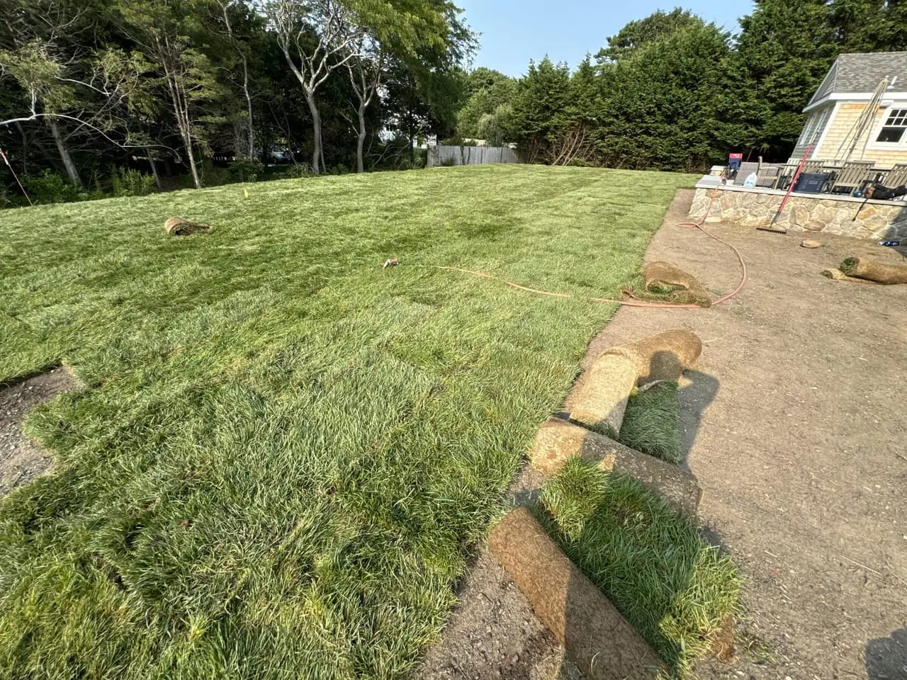 CT Sod crew installing fresh sod (2)