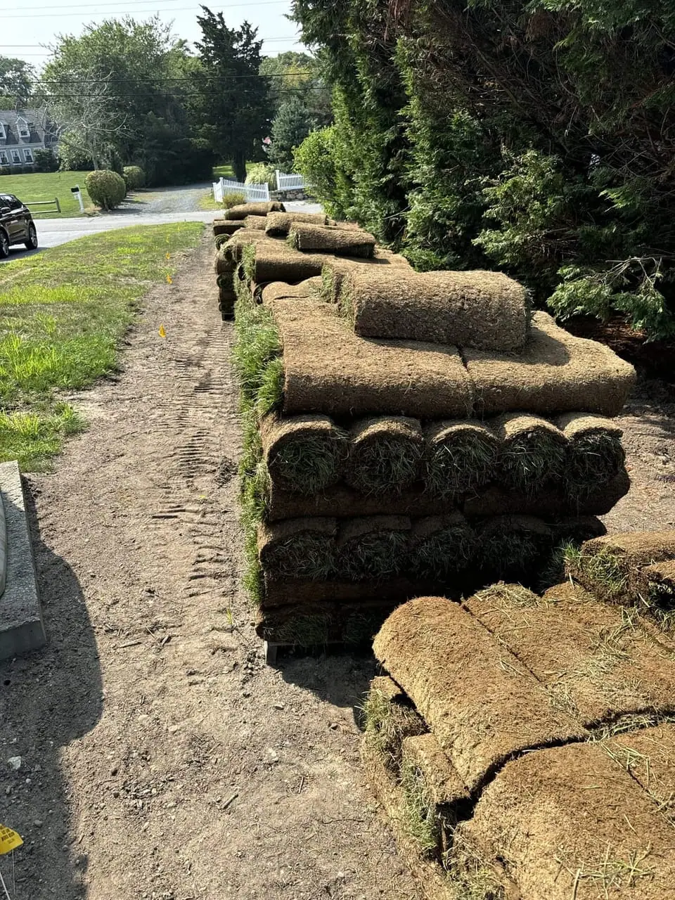 CT Sod crew installing fresh sod (4)